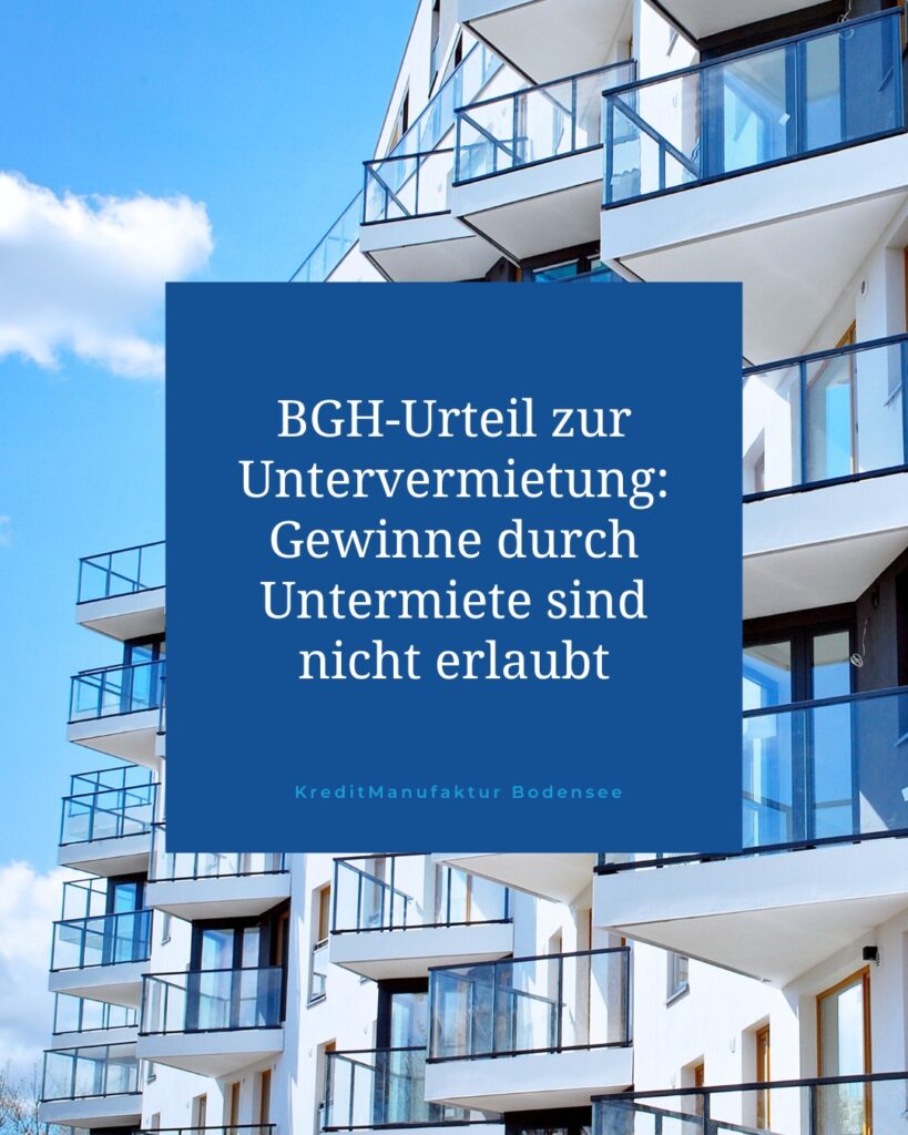 BGH-Urteil zur Untermiete