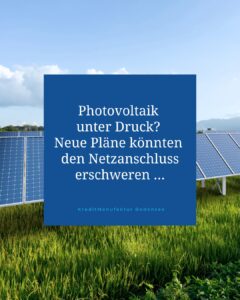 Photovoltaik unter Druck