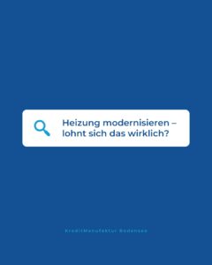 Heizung modernisieren